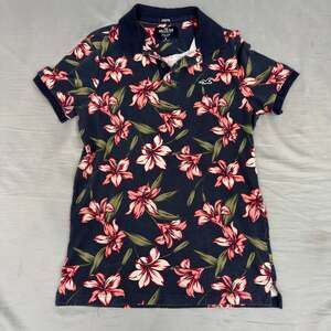 Hollister Floral Print Polo Shirt